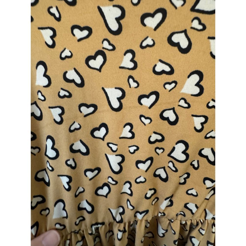 Dot dot smile brown hearts twirl dress‎ size 7 - Picture 3 of 4